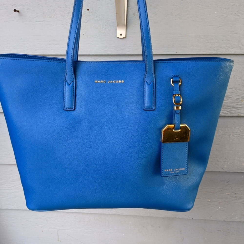 Marc Jacobs Ocean Blue traveler tote